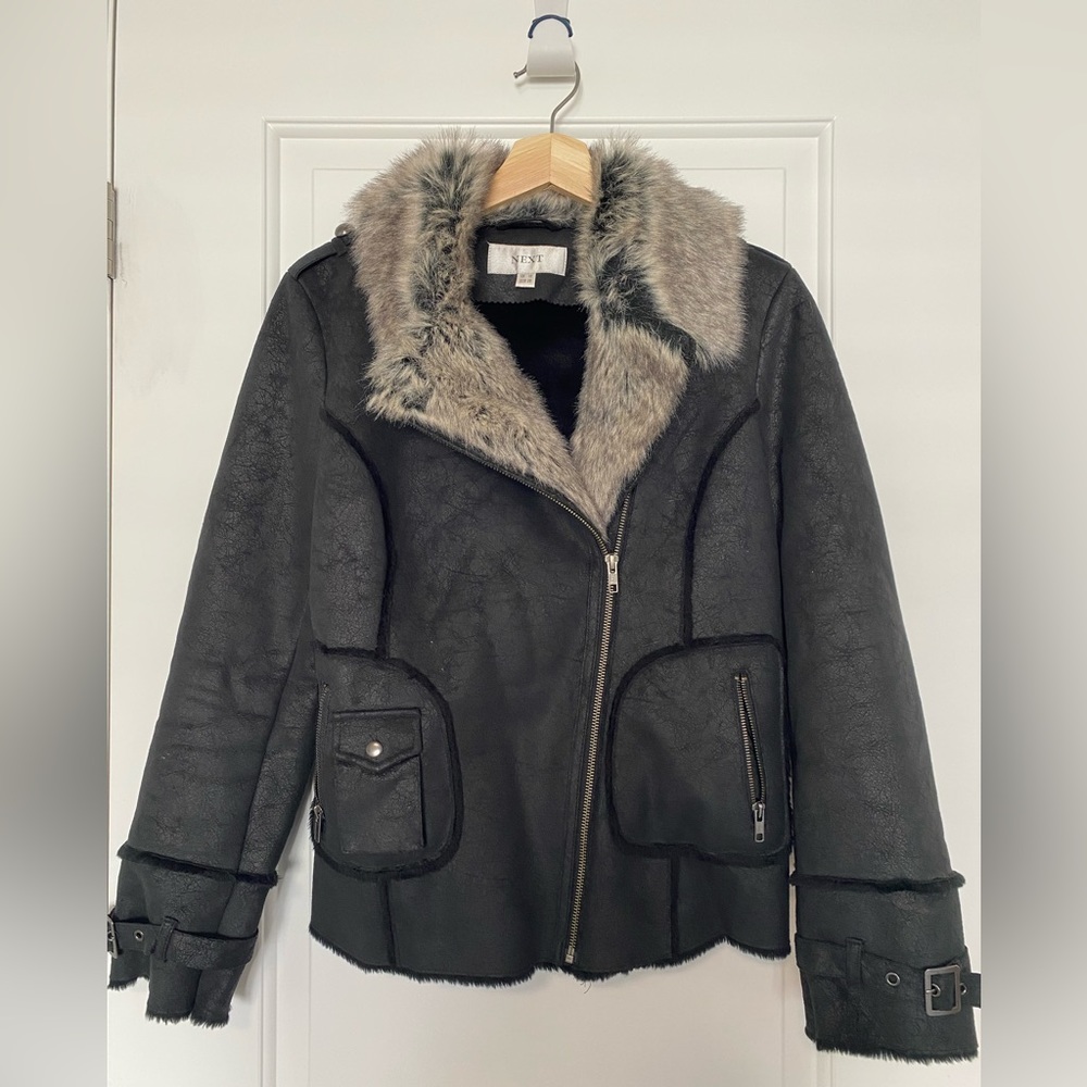 NEXT faux Fur & Suede Jacket